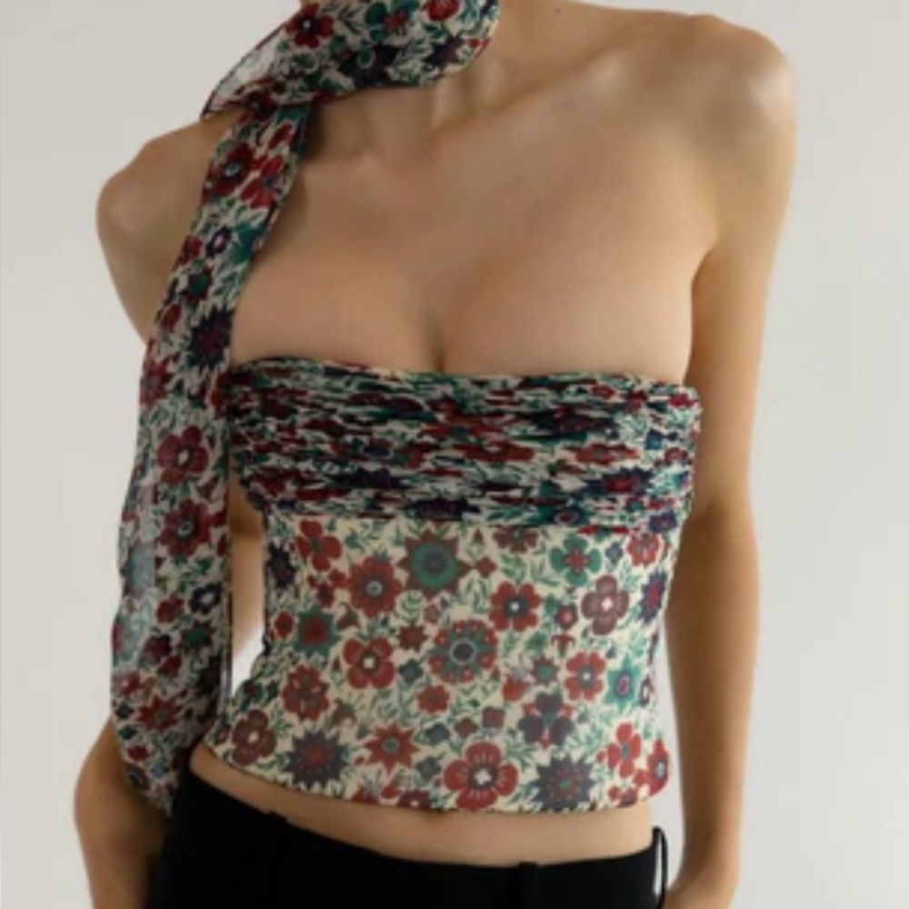 ISO Orseund Iris Silk Chiffon Bustier